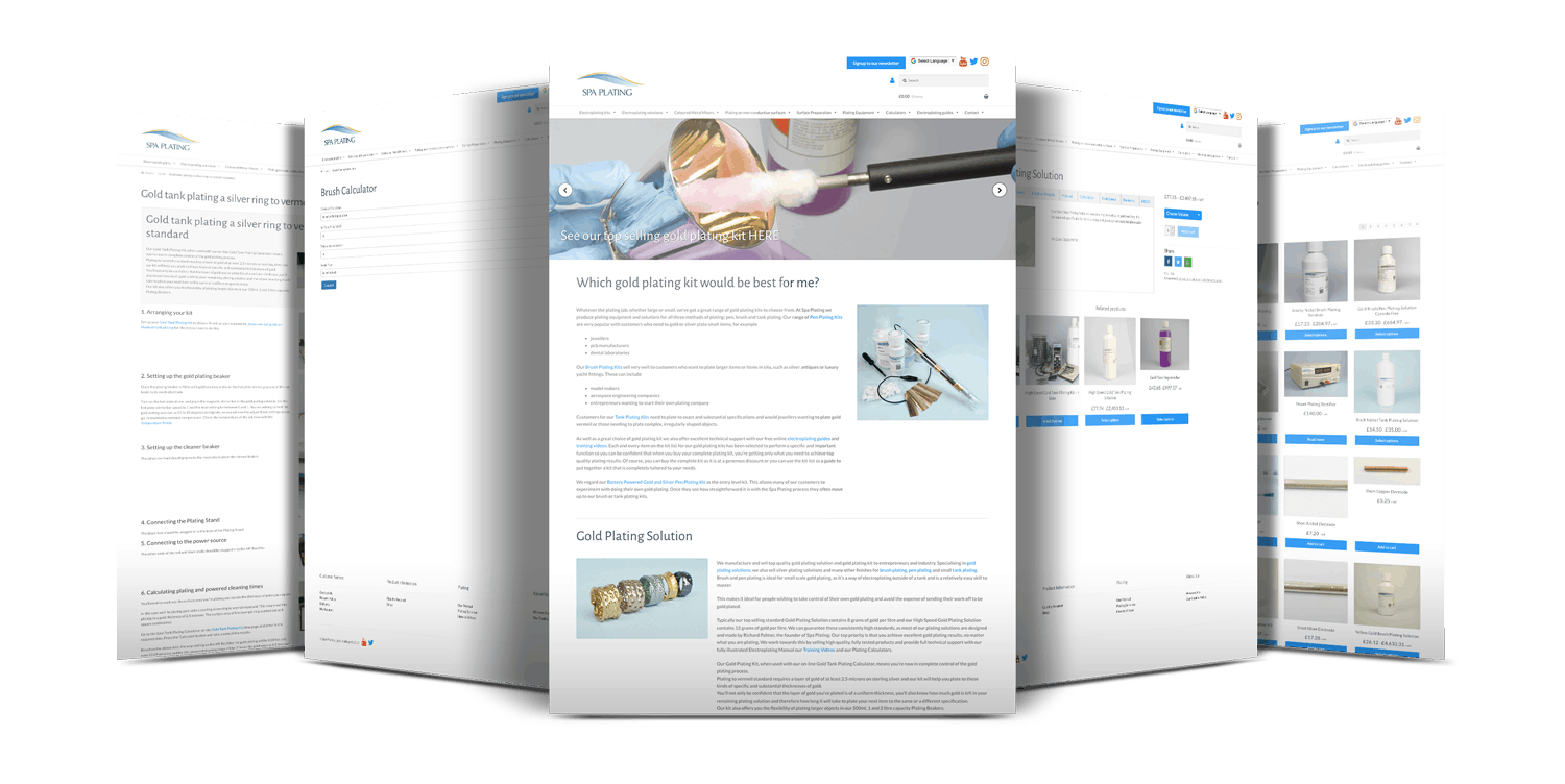 Spa Plating Website Showcase