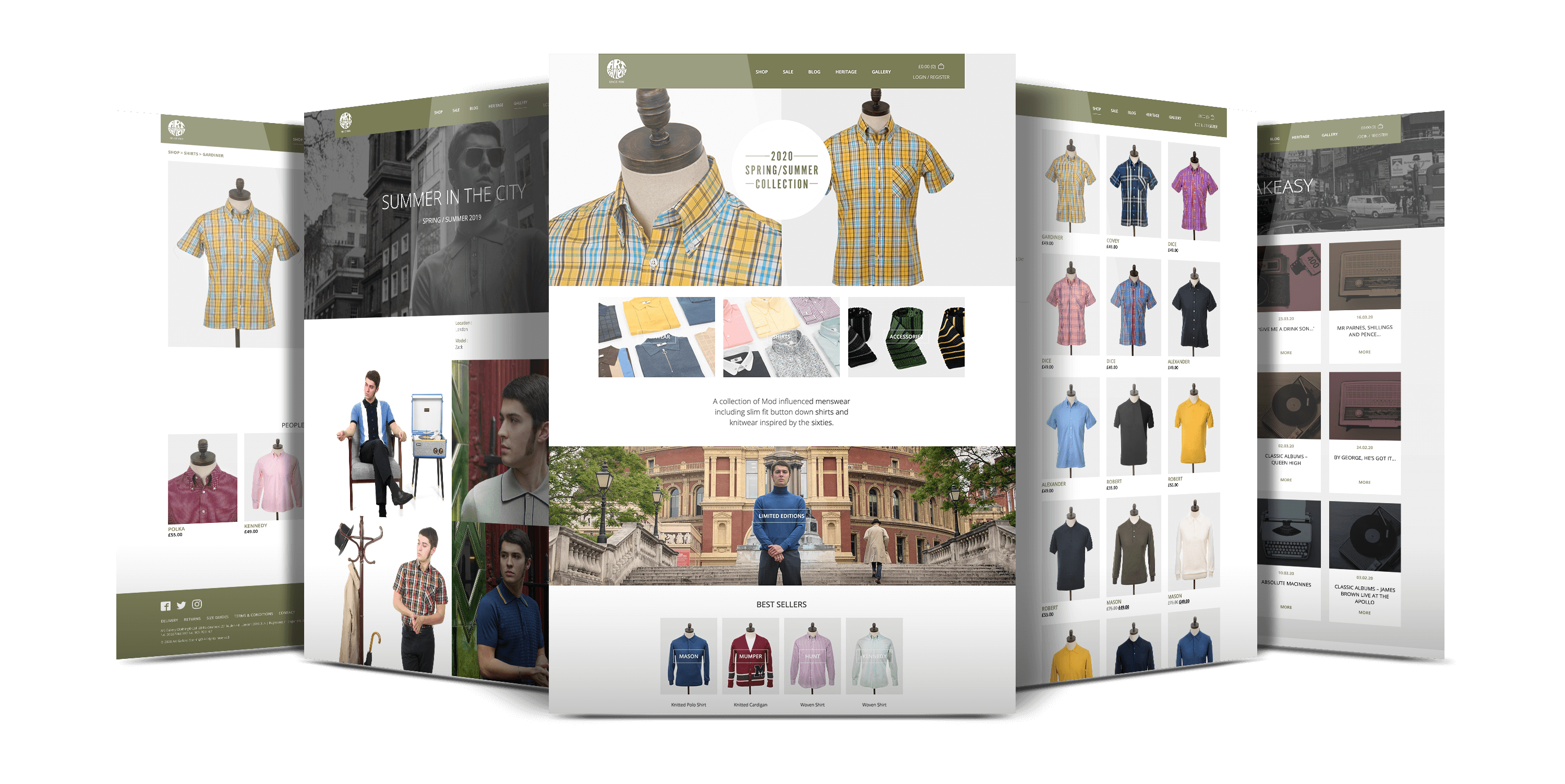 Art Gallery Clothing - Website Showcase