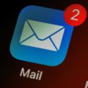 Photo of screen showing Mail icon